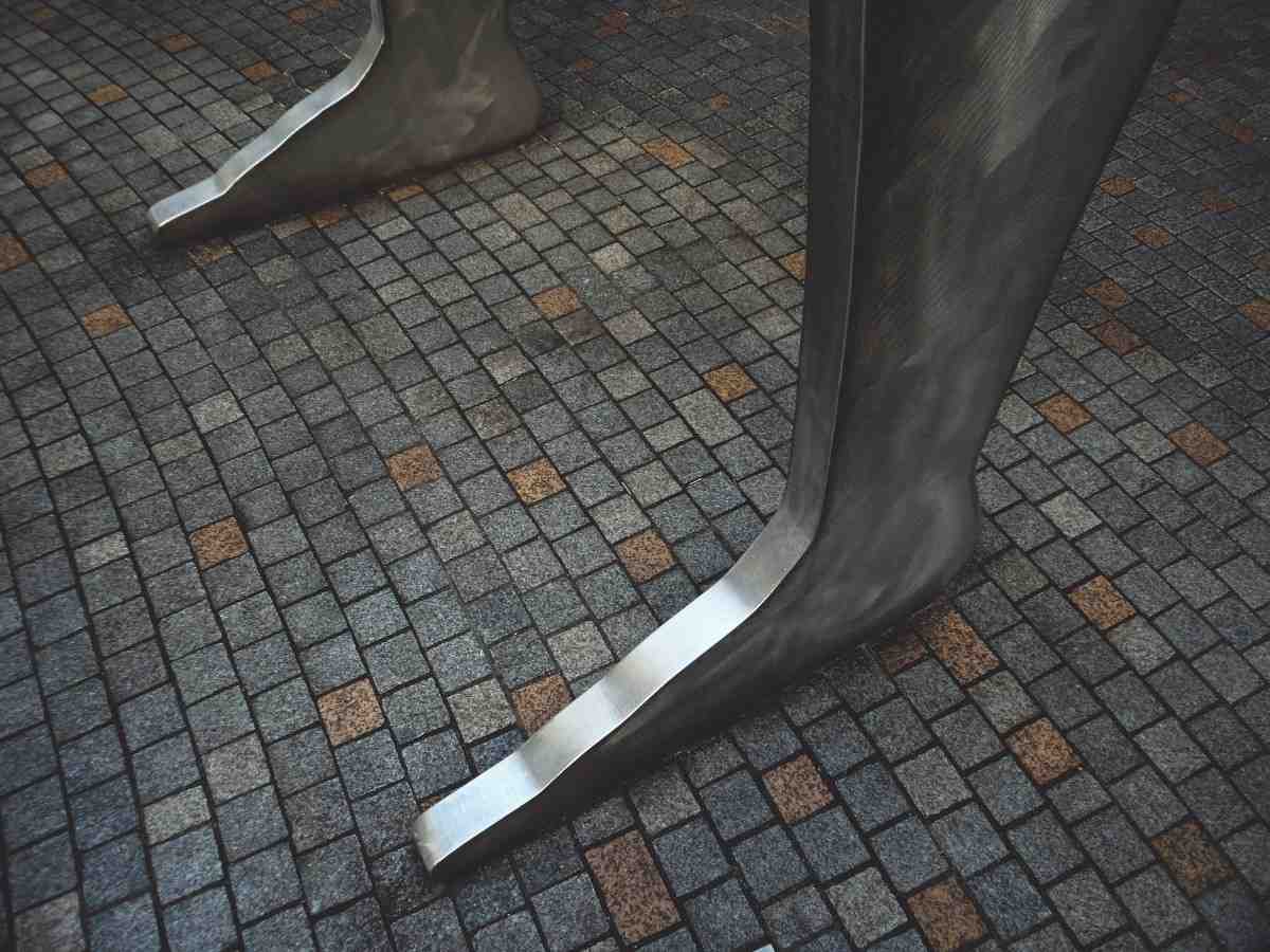 black and white floor tiles